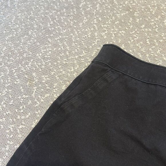 SPANX Polished Stretch Cotton Shorts Black Women's size LARGE - Picture 6 of 12